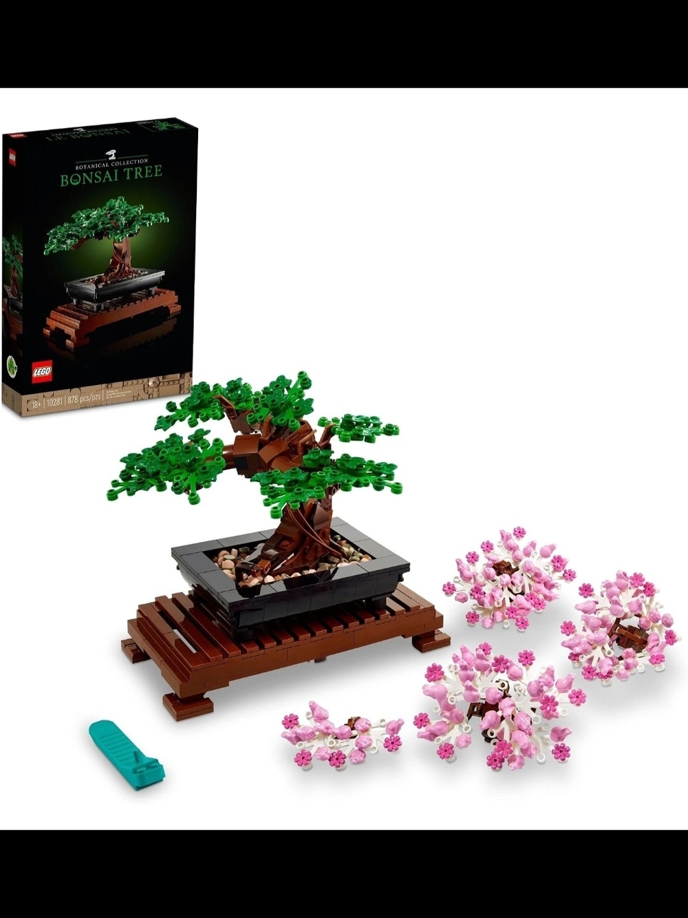 LEGO Bonsai Tree Set - Green and Pink